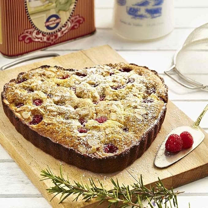 Good news FRIGIIRE Deep Heart Cake Pan with Removable Bottom 6",2 PCS Aluminum Push Cheesecake Pan Chiffon Cake Mold for Oven Baking