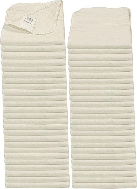 Shop Towels| Multipurpose Commercial and Residential shop cleaning| Car Wash, Polish, Housewares, Microwave, Coffee Machine, Restaurant, Bathrooms, Electronics, Auto Garage | 50 Pack 14"x12" Natural