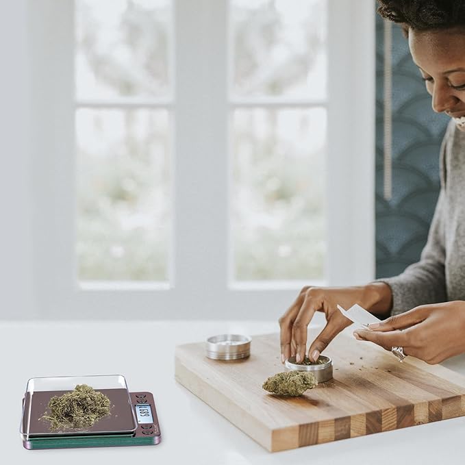 Fuzion Digital Scale .01 Gram Accuracy, 500g Mini Food Scales for Small Jewelry, Gold, Herb, Spice - Weight Gram and Oz