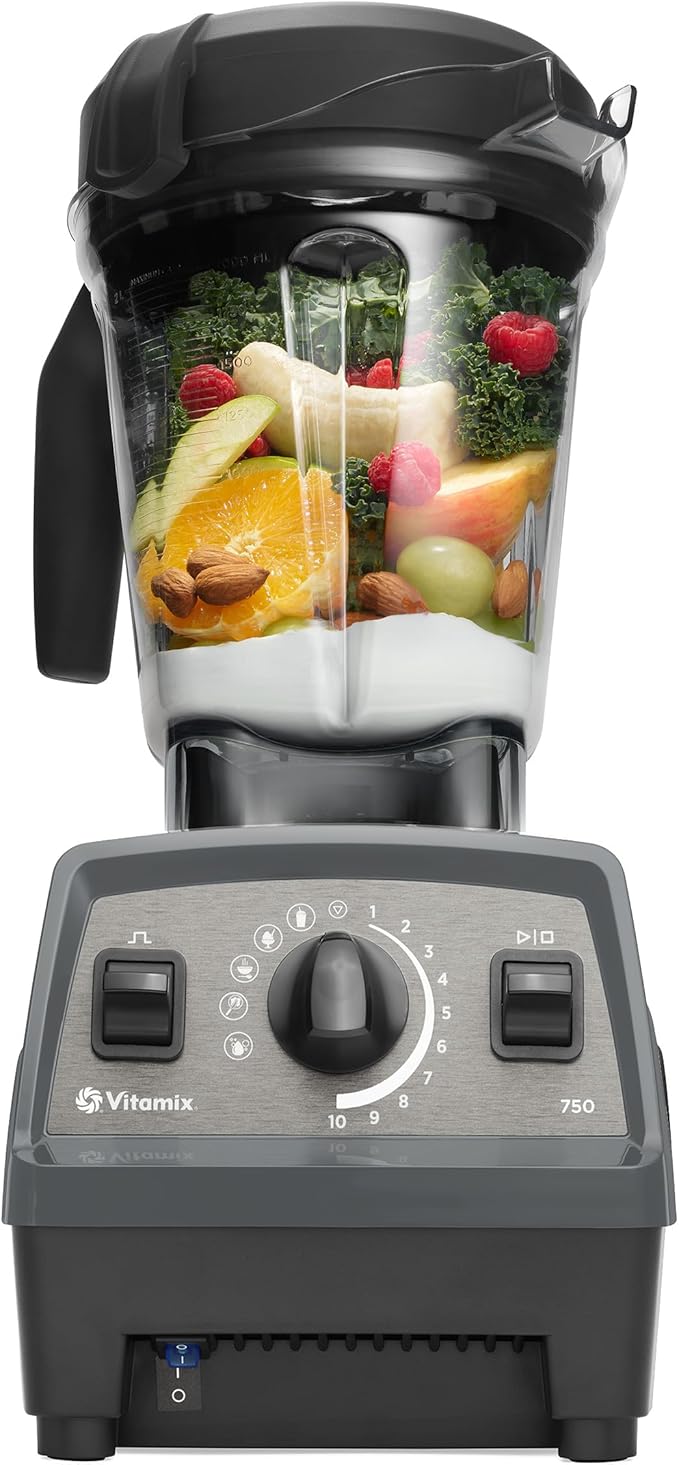 Vitamix Propel Series 750 Blender with Four Blending Programs, Self-Cleaning Program, Professional-Grade Blender for Smoothies, Soups and More, Stainless-Steel Blades, 64 Oz Container, Slate