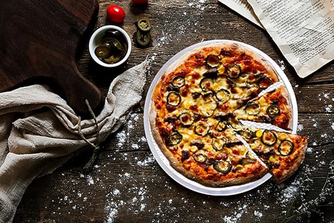 Pizza Screen,12 inch Seamless-Rim Aluminum Nonstick Pizza Screen, Pack of 2