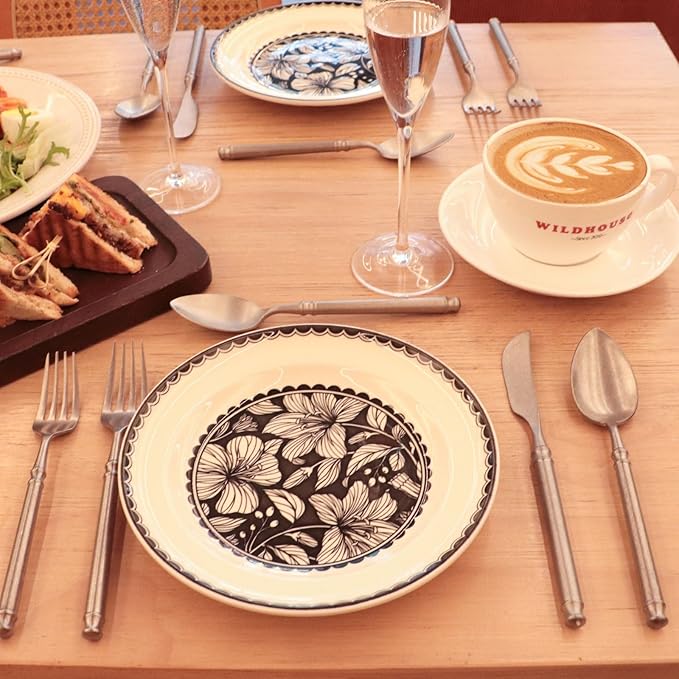 Silverware Set Flatware Set 18/10 Stainless Steel Cutlery Set Matte Finished Vintage 20 Pieces Service for 4