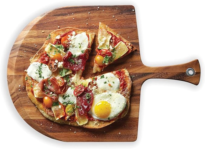Ironwood Gourmet Napoli Pizza Peel, Acacia Wood 14 x 20 x 0.5 Inches