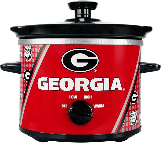 Uncanny Brands Georgia Bulldogs 2qt Slow Cooker - Small Kitchen Appliance