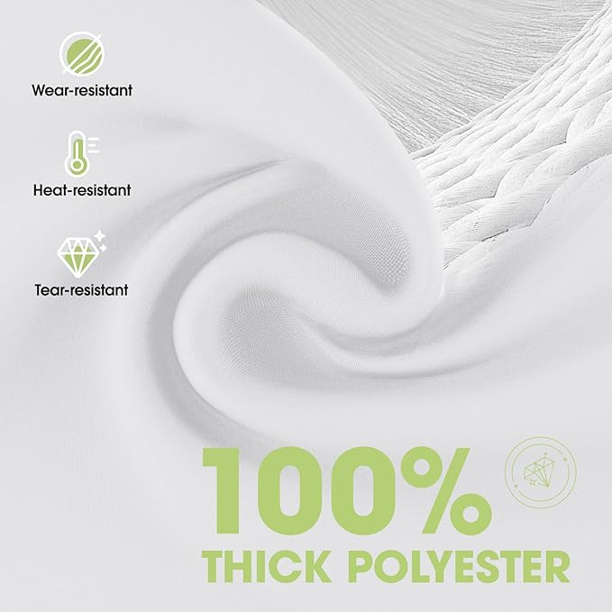 Pureegg Rectangle Table Cloth 60" x 84" – Durable Polyester Tablecloth Offers Reusable & Washable Protection, Ideal for Outdoor Party, Picnic, Wedding, Banquet and Birthday, 9 Pack, White