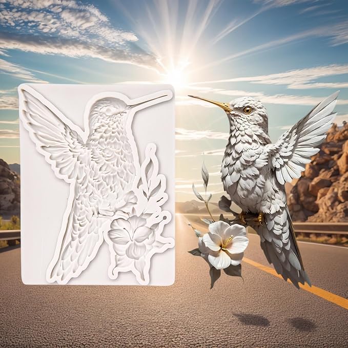 (Four-piece set) Flowers and birds. Butterflies, flowers and bees, bees, DIY silicone molds, cake chocolate molds wedding cake decoration tools cake molds