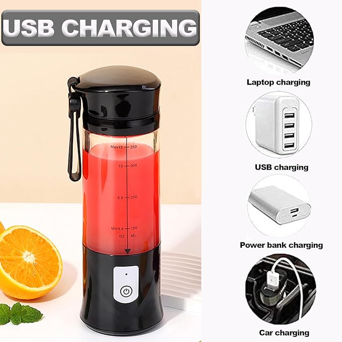 Mini Portable Blender For Shakes and Smoothies,Personal Size Juice Mixing，Leakproof-Lid, Compact, USB-C Rechargeable, Crodless, Convenient for Kitchen, Home, Travel