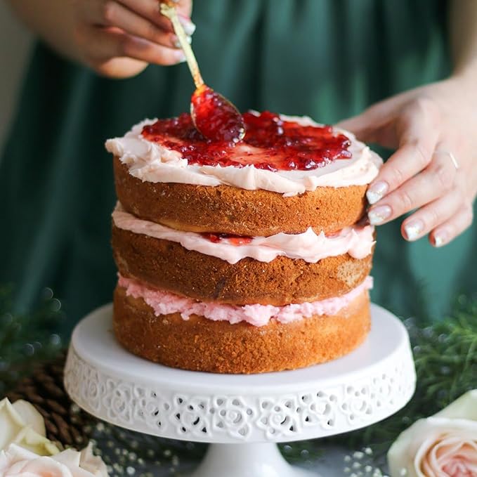 HUAKENER 6 Inch Round Cake Pan, 3 Pack Silicone Cake Molds with 100 Pieces Parchment Paper, Nonstick Cake Molds for Smash Cakes, Layer Cakes, Cheese Caks, Chocolate Cakes