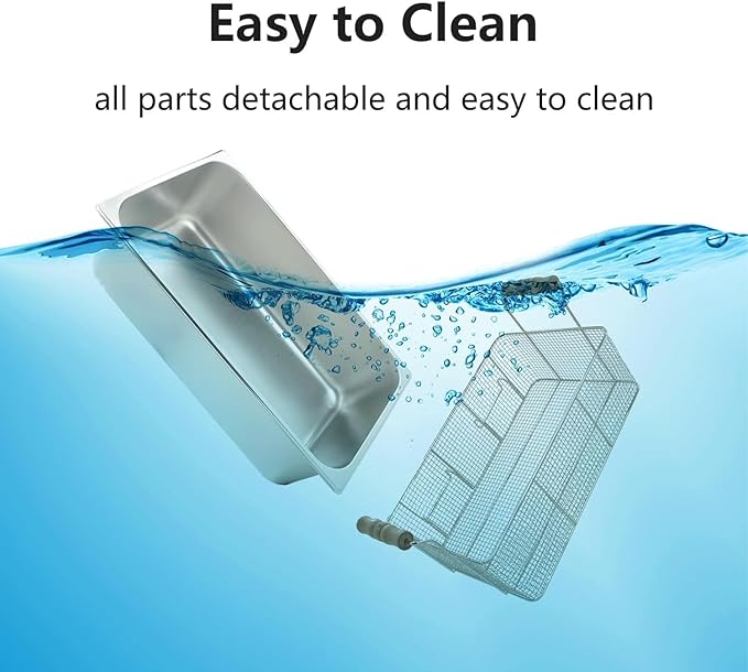 Electric Deep Fryer 22.6L/24QT Stainless Steel Large Capacity Commercial Fryer with Basket, 3400W 110V Countertop Deep Fryer for Home Kitchen and Restaurant Use withTemperature Control