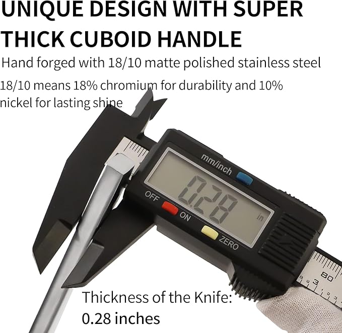 Silverware Set Flatware Set 18/10 Stainless Steel Mirror Polished 20 Pieces Cuboid Handle Cutlery Set Service for 4