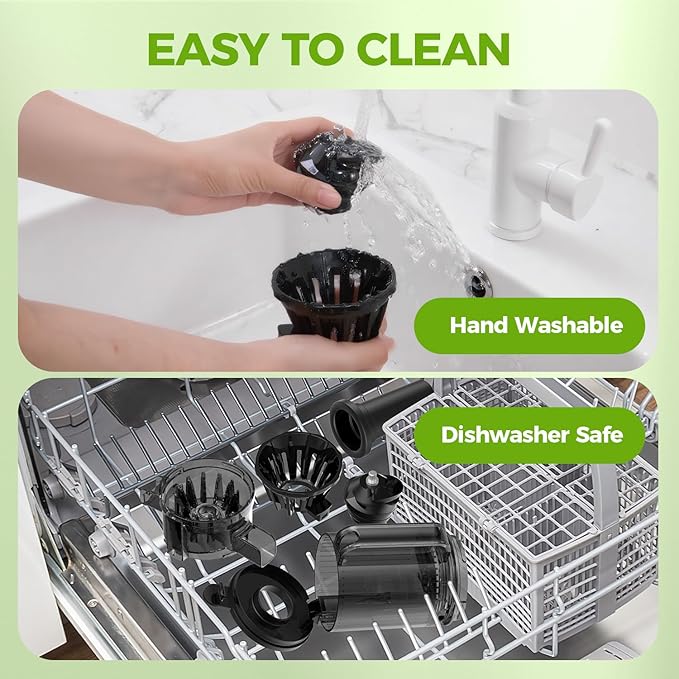 Juicer Machines, 100 Watts Cold Press Juicer with Wide Chute, Slow Masticating Juicers, High Juice Yield for Leafy Greens, Fruits & Vegetables, Easy to Clean