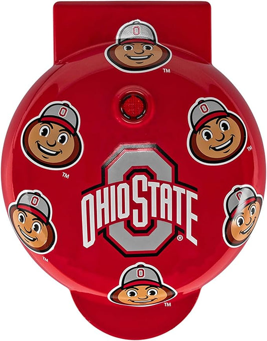 Uncanny Brands Ohio State Buckeyes Brutus Buckeye Mini Waffle Maker - Cook With Your Favorite Mascot