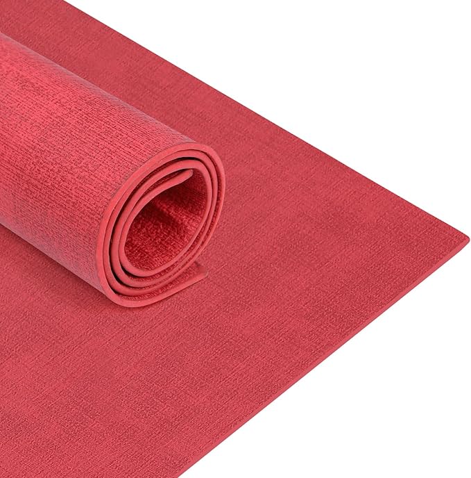 homing Faux Leather Heat Resistant Placemats 8 Packs, Waterproof Wipeable Dining PU Place Mats for Indoor & Outdoor, Easy to Clean, Red