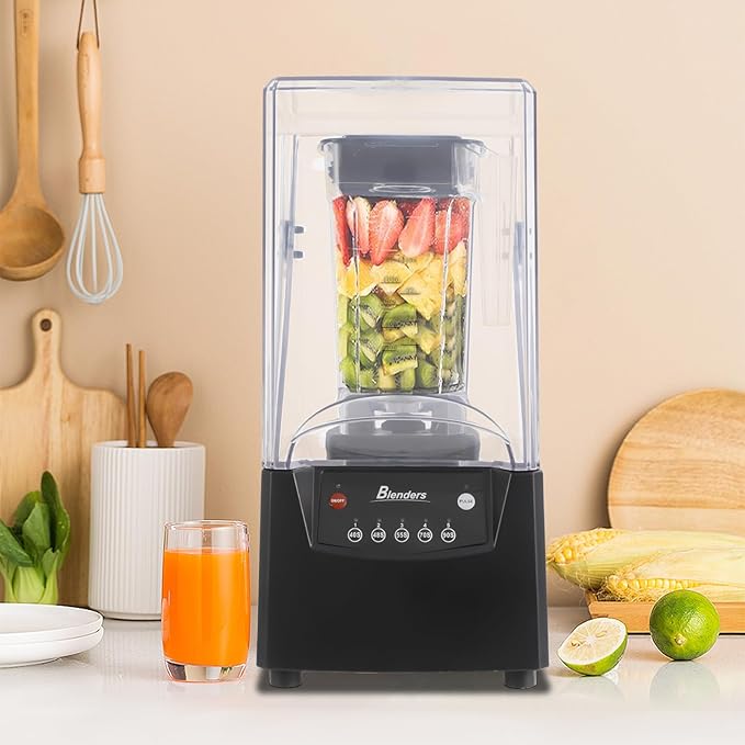 Smoothie Machine,23000PRM Portable Blender with 5 Preset,Soundproof Cover,Professional Blender for Smoothies of Various Flavors,Juices,Smoothie Drinks