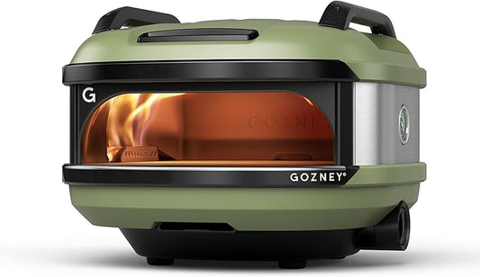 Gozney Tread Portable Pizza Oven, Olive, Propane Gas, makes 12" pizza