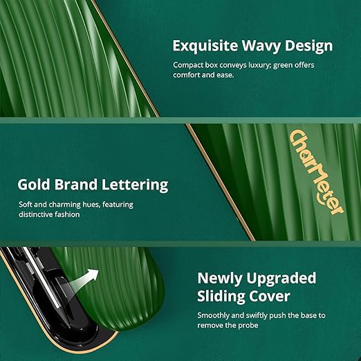 Meat Thermometer Digital Wireless, Bluetooth Smart Meat Thermometer with APP 500FT Remote for Grilling and Smoker,Portable Cooking Temperature Probe for Oven, Outside Grill and BBQ | IP67 Waterproof