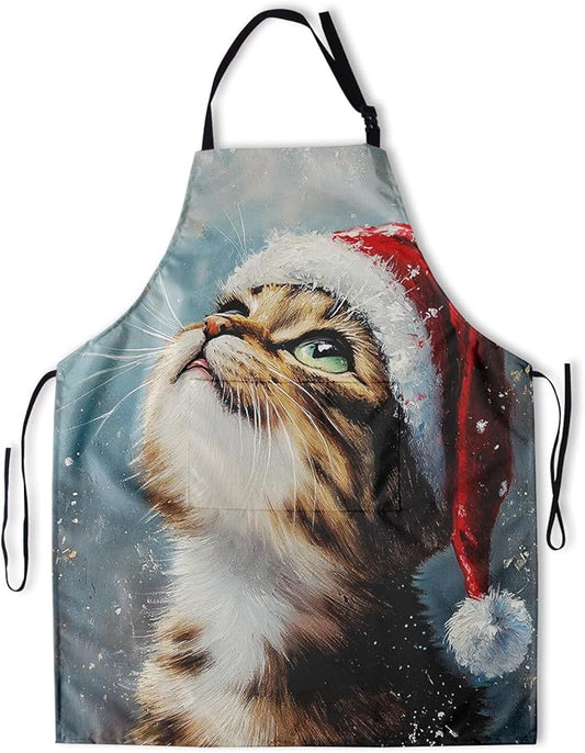 Funny Animal Apron with 2 Pockets Waterproof for Men Women Kitchen Garden Decor