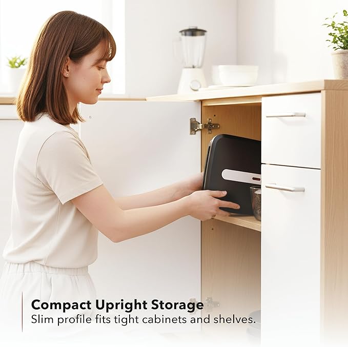 OVENTE 2-Serving Electric Indoor Grill & Panini Press with Easy Clean Non-Stick Plate Coating, Opens 180 Degrees, 8.15" x 7.4" Space Saving Design, 750W Contact Grill for Burgers & More, Black GP222B