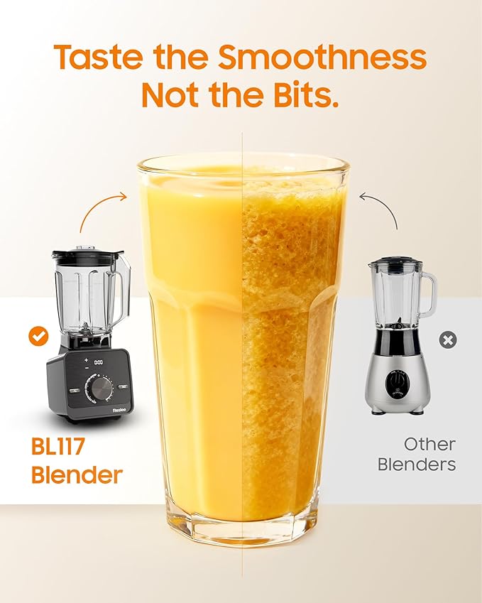 Blender for Kitchen,30000RPM Professional Blenders for Smoothies with 56oz Tritan™ Container,10-Speed Settings & 6 Preset Menus for Smoothies/Protein Drinks/Hot Soups/Baby Food/Frozen Desserts.