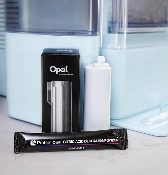 GE Profile Opal 2.0 XL with 1 Gallon Tank, Chewable Crunchable Countertop Nugget Ice Maker, Scoop Included, 38 lbs in 24 Hours, Pellet Ice Machine with WiFi & Smart Connected, Moonstone Blue