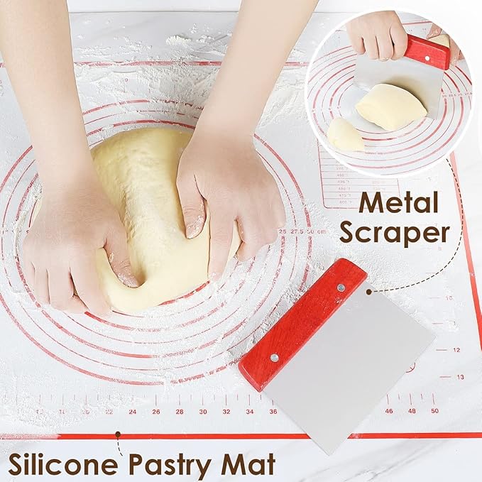 Wwyybfk Banneton Bread Proofing Basket, Sourdough Bread Baking Supplies, 9.8" Sourdough Proofing Basket Kit