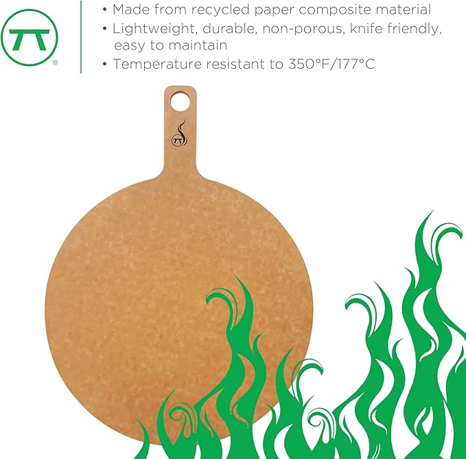 Outset Pizza Paddleboard, Verde Pizza Serving Board, 16" x 12"