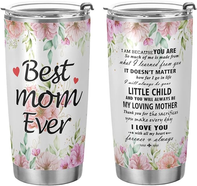 JUDIAN Mom Gifts - 20oz Tumbler Coffee Travel Mug for Mother's Day, Birthday from Daughter Son - Gifts for Women