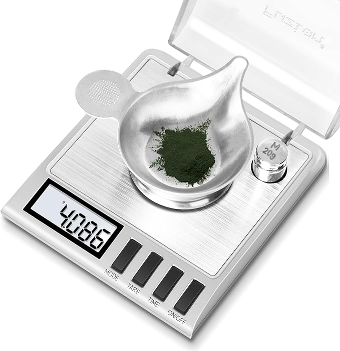 Fuzion Milligram Scale, 50g/0.001g Digital Milligram Scale with Calibration Weights, Jewelry and Gem Scale, Mg Scale for Powder, Reloading, Includes Scoop, Powder Pan and Tweezers