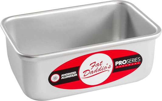 Fat Daddio's BP-5639 Anodized Aluminum Bread Loaf Pan, 4.875 x 2.75 x 2 inch