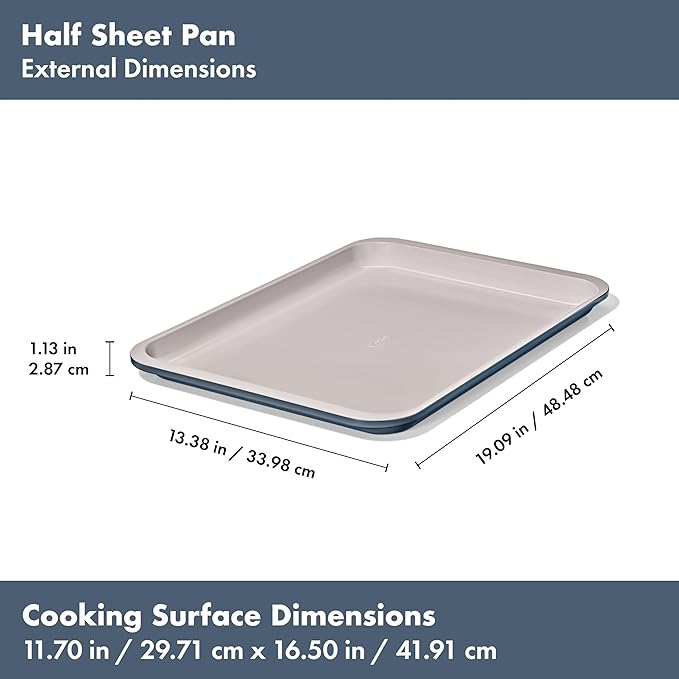 OXO Good Grips Non-Stick Pro Ceramic Coated Metal Bakeware 3-Piece Sheet Pan Set – Storm Blue