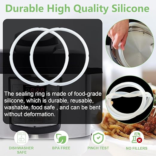 11 PCS Instant Pot Replacement Parts for Lux 8 QT, Instant Pot Accessories Include Sealing Ring, Steam Release Valve, Anti-Block Shield, Valve Sealing Ring, Float Valve and Gasket