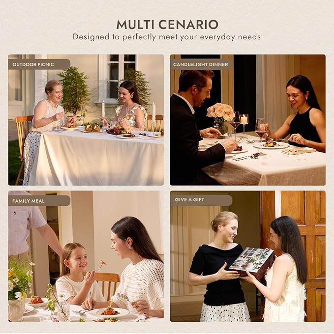 KINGSTONE Dinner Forks Set, 12-Piece Silverware Flatware Cutlery Dessert Forks (8.3-Inch), Forged Food-Grade Stainless Steel, Mirror Finish & Dishwasher Safe, Use for Kitchen, Home, Wedding, Party