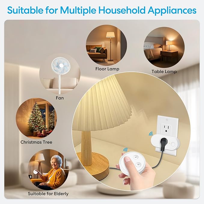 Garbage Disposal Wireless Switch Kit, Sink Top Waste Disposal On/Off Switch Remote with 5s/10s Timer, Air Switch Replacement for Waste Food Disposer Up to 1HP, 16A/1800W, White