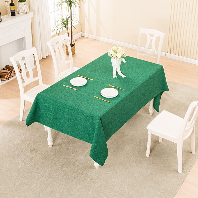 BALCONY & FALCON Rectangle Tablecloth，Washable Wrinkle Resistant and Water Proof Table Cloth, Decorative Linen Fabric Tablecloths for Dining, Parties, Kitchen, Wedding and Outdoor Use