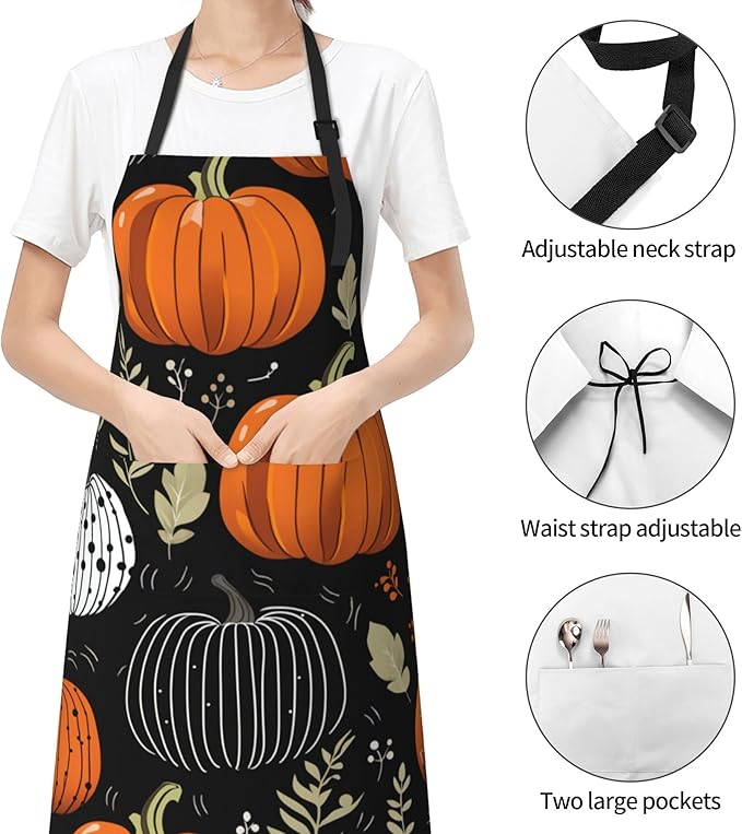 Funny Animal Apron with 2 Pockets Waterproof for Men Women Kitchen Garden Decor