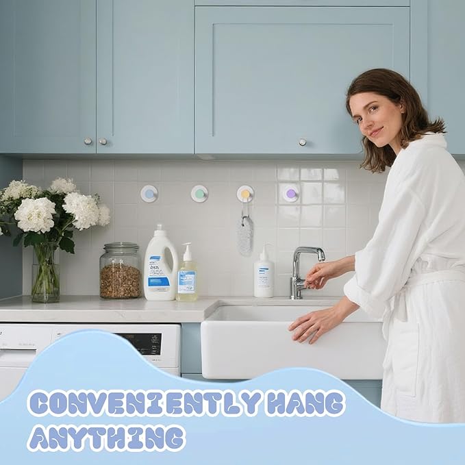 4 Pcs Suction Cup Hook for Shower，Removable Hooks，Towel Hooks，Suction Hooks for Bathroom, Bedroom, Glass Window (Color A)