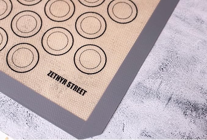 Macaron Silicone Baking Mats - Set of 10 - Full Size - 16.5 x 24, Non-Stick Macaron Mat for Perfect Baking - Dishwasher & Oven Safe, Ideal for Macarons, Cookies, Bread, and More