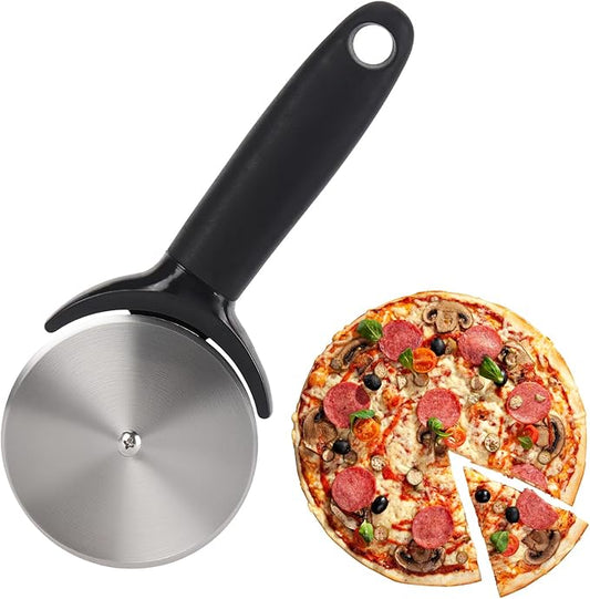 Pizza Cutter, Stainless Steel Pizza Cutter Wheel With Slicer, Sharp Funny Classic Cutters Pizza Slicer with Handle for Pizza Lovers
