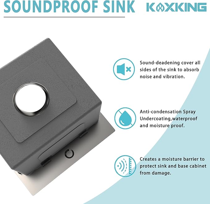 15x15 Inch Drop In Bar Sink, 18 Gauge 304 Stainless Steel Topmount Kitchen Sink for RV, Laundry, Office, Small Space with Basket Strainer & Grid