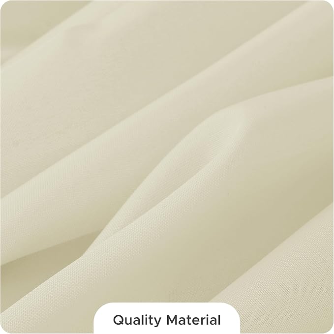 Fitable 10 Pack Rectangle Tablecloths: Stain Resistant Wrinkle Free Fabric Table Clothes, Washable Reusable Polyester Table Covers for Wedding Party Birthday Banquet Reception(Ivory, 70x120 Inch)