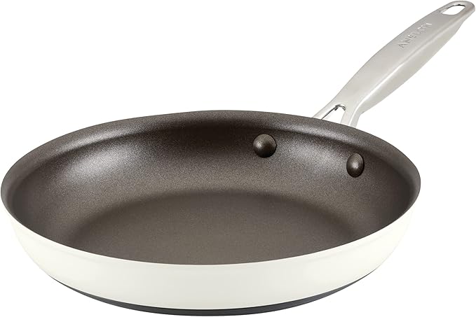 Anolon Achieve Hard Anodized Nonstick Frying Pan/Skillet, 10 Inch, Cream