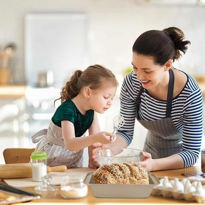 Mini Loaf Pans,12 Pack Loaf Pan for Baking Bread, Non Stick Small Banana Bread Tins 10 x 5.1 x 2.5 Inches, Carbon Steel Meatloaf Pan for Oven, Ideal for Baking Cakes, Tiny Loaf Tins, and Bread