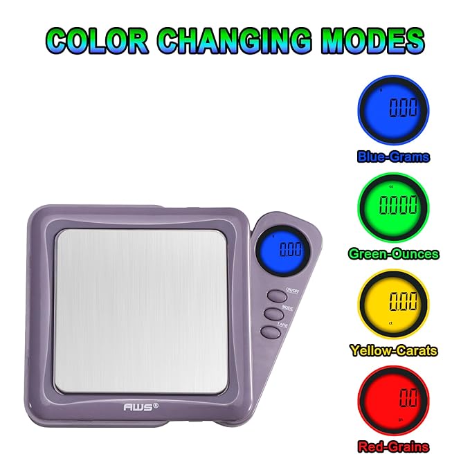 American Weigh Scales 200g x 0.01g Digital Pocket Gram Scale-Blade Series | Precision Mini Scale 0.01g Accuracy, Pocket Scale for Kitchen, Gold, Gems & Coin Scale, Smart Digital & Compact Scale