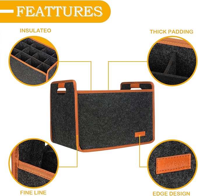 12 Bottle Wine Tote Bag, Insulated Thermal Padded Wine Carrier Tote, Reusable Wine Bags for Wine Bottles Travel, Camping and Picnic, Perfect Wine Lover Gift