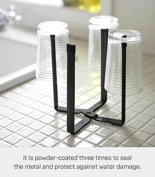 Yamazaki Home Tower Kitchen Multi Eco Stand - Multifunctional Compost Bag and Small Bottle Holder - Small - Steel