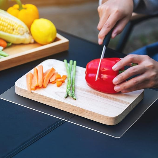 Non-Slip Cutting Board Mat, 10" x 15" Anti-Slip Cutting Board Mat for Home Cooks and Chefs, Safety Grip Mat Under Kitchen Cutting Boards, Dishwasher Safe Great as Drawer Liners (Clear, 1 Pack)