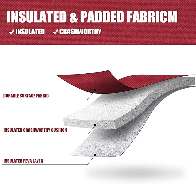 Single Bottle Insulated Wine Tote, 1 Bottle Wine Carrier Bag Padded Wine Cooler Perfect Wine Lover's or Wedding Gift-Red