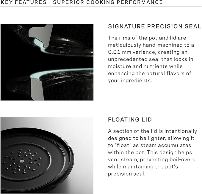 Vermicular Oven Pot 2.0 | Lightweight Enameled Cast Iron Pot | 22cm (3.7 Qt) | Non-Toxic | Induction-compatible | Dutch Oven | Made in Japan | Deep Ocean Blue