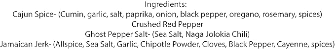 Hot Stuff Gift Set of 4 ~ Gift Set by High Plains Spice Company ~ Gourmet Meat and Veggie Spice Blends & Rubs For Beef, Chicken, Veggies & All Recipes ~ Spice Blends Handcrafted In Colorado, USA