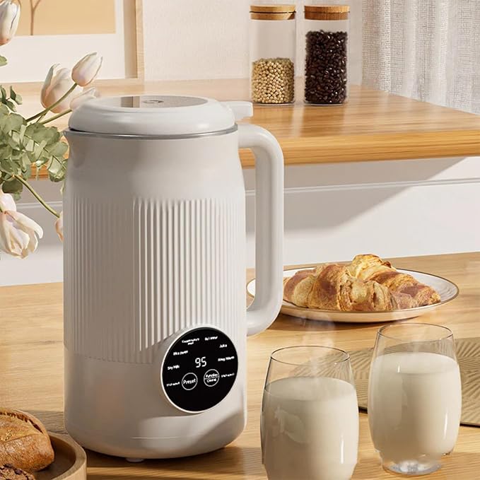 Nutripour - The 8-in-1 Multifunction Nut Milk & Juice Maker, Nutri Pour Nut Milk Maker for 40 oz Homemade Plant-Based Milk, Oat, Soy, Delay Start, Self-Cleaning, Automatic Nutmilk Maker Machine